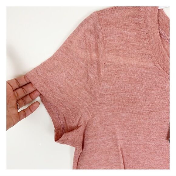 Very J Blush Short Sleeve Jersey Fit Flare Dress Medium NWT - Picture 5 of 10